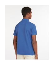 Washed Sports Polo - Marine Blue
