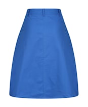 Women’s Crew Clothing Button Front Skirt - Strong Blue