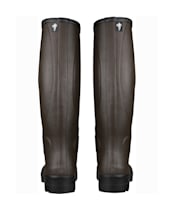 Men's Le Chameau Ceres Jersey Lined Wellingtons - Marron Fonce