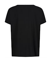 Women’s Tentree Ribbed Scoop Neck T-Shirt - Meteorite Black
