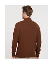 Men's Barbour Essential Wool Half Zip Sweater - Sandstone
