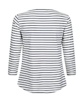 Women’s Crew Clothing Essential Breton Top - White/Navy