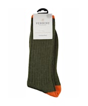 Pennine Byron Boot Socks - Olive Spice