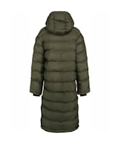 Women’s Tentree Cloud Shell Long Puffer Coat - Black Olive Green
