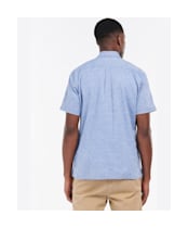 Men's Barbour Nelson S/S Summer Shirt - Blue