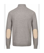 Men's Barbour Patch Half Button Lambswool Sweater - Stone
