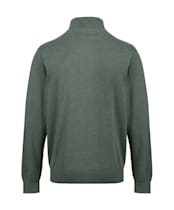 Men’s Schoffel Pima Cotton 1/4 Zip Jumper - Country Green