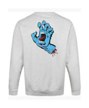Santa Cruz Screaming Hand Chest Crew - Athletic Heather