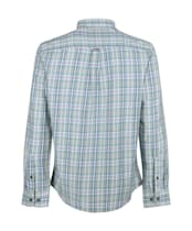 Men’s Crew Clothing Hillard Marl Check Shirt - Jade / Blue