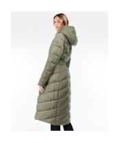 Women's Barbour International Track Line Quilted Jacket - Dusky Khaki