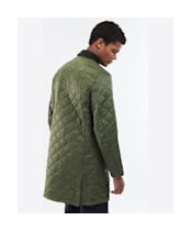 Men's Barbour Long Liddesdale Quilted Jacket - Olive