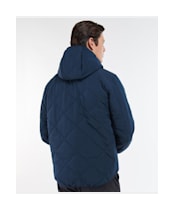 Men's Barbour Hooded Liddesdale Quilted Jacket - Navy