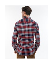 Men’s Barbour Betsom Tailored Shirt - Dark Red