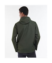 Men's Barbour Hooded Domus Waterproof Jacket - SAGE/CLASSIC