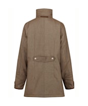 Women's Schoffel Ptarmigan Tweed Coat - Loden Green Herringbone Tweed