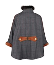 Women’s Holland Cooper Chiltern Cape - Mid Blue Check