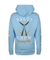 Men’s Salty Crew Tailed Fleece Hoodie - Light Blue