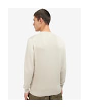 Men's Barbour Pima Cotton Crew Neck Sweater - Mist