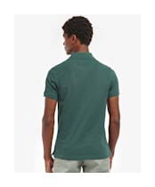 Men's Barbour Tartan Pique Polo Shirt - Green Gables