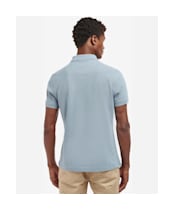 Men's Barbour Sports Polo 215G - Washed Blue