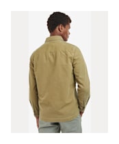 Men's Barbour Washed Overshirt - Bleached Olive
