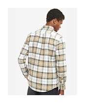 Men's Barbour Lewis Tailored Shirt - AMBLE SAND TARTA