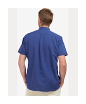 Men's Barbour Nelson S/S Summer Shirt - Indigo