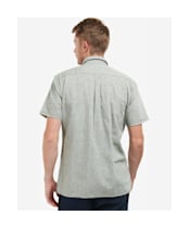 Men's Barbour Nelson S/S Summer Shirt - Bleached Olive