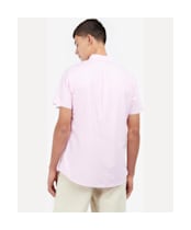 Men's Barbour Oxtown Short Sleeve Tailored Shirt - Pink