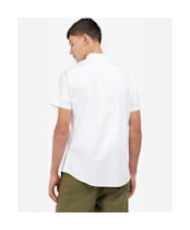 Men's Barbour Oxtown Short Sleeve Tailored Shirt - White
