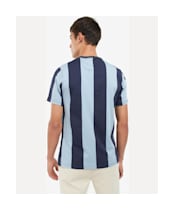 Men's Barbour Osborne Stripe Tee - Powder Blue