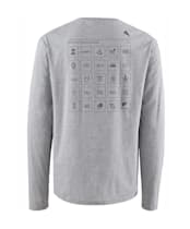 Men's Klättermusen Runa Elements Long Sleeved T-Shirt - Grey Melange