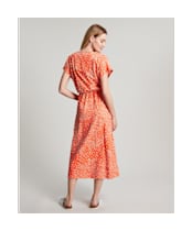 Women's Joules Vivian Dress - Bright Coral Spot