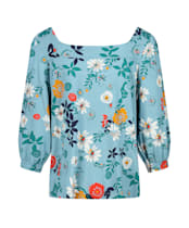 Women's Lily and Me Poppy Top - Duckegg