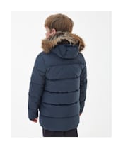 Boy's Barbour Corbett Quilted Jacket - 10-15yrs - Navy