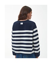 Women's Barbour Aster Overlayer - Navy Stripe