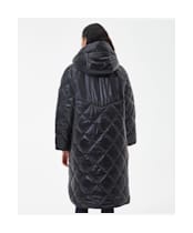Women's Barbour International Benson Quilted Jacket - Black