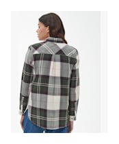 Women’s Barbour Moorland Shirt - Olive / Black Cherry