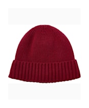 Men's Barbour Carlton Beanie Hat - Cranberry