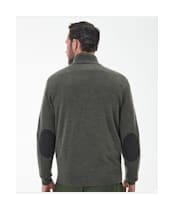 Men's Barbour Loyton Merino Half Zip Sweatshirt - Olive Marl