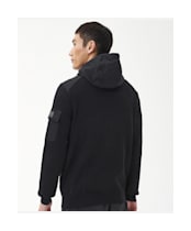 Men's Barbour International Atomic Knitted Hoodie - Black