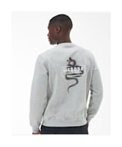 Men's Barbour International Charlton Crew - Grey Marl