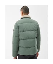 Men's Barbour International Auther Deck Quilte Jacket - Agave Green