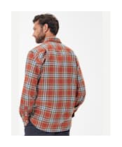 Men’s Barbour Singsby Thermo Weave Shirt - Rust
