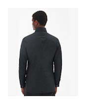 Men's Barbour Corbridge Waxed Jacket - Black / Classic Tartan