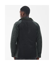 Men's Barbour Np Emble Waxed Jacket - Sage