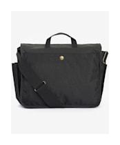 Barbour Essential Wax Messenger Bag - Black