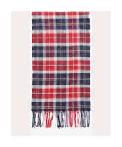Barbour Tartan Lambswool Scarf - Cranberry Tartan
