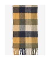 Barbour Large Tattersall Lambswool Scarf - Forest Mist