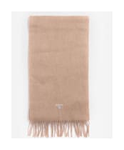 Barbour Plain Lambswool Scarf - Light Brown